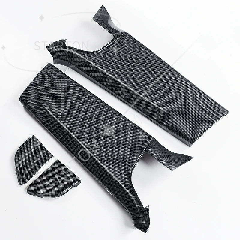 Applicable To Toyota Land Cruiser 200 2008-2021 Fiber Pattern Car Door B Pillar Protection Cover Interior Accessories