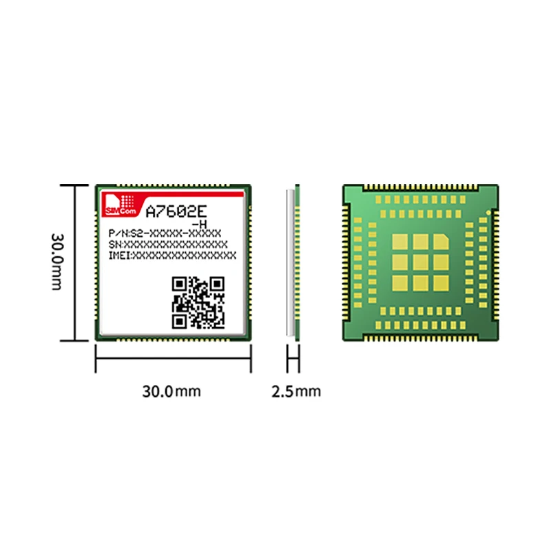 

SIMCOM A7602E-H LTE Cat4 module Suitable for LTE UMTS GSM 150Mbps downlink rate compatible with SIM5320 SIM5360 SIM7600 Modem