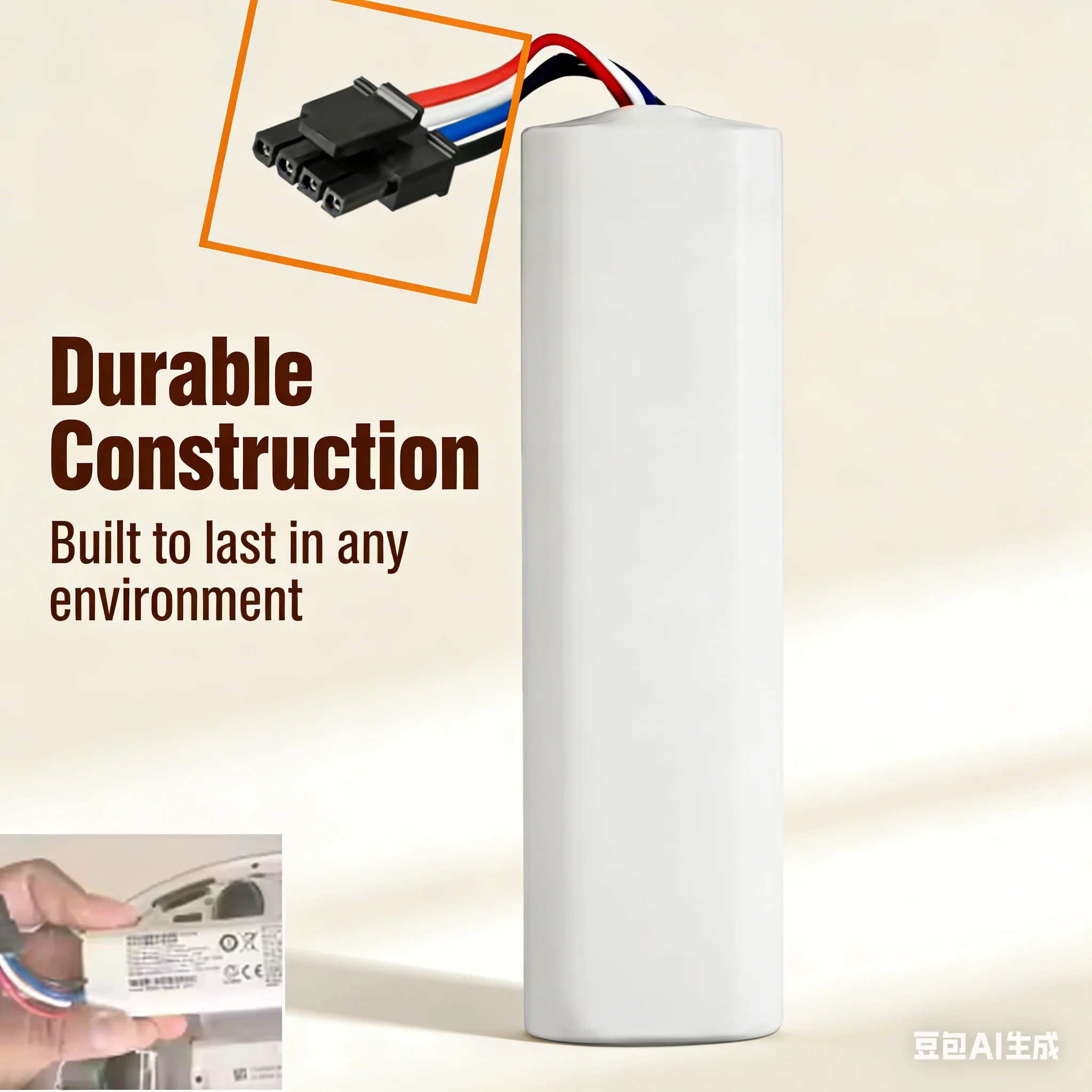 

Battery For Xiaomi Robot Vacuum Mop 2C P2026-4S1P-MMBK 14.4V 4000mAh RLS3 Cleaner LDS Finder Long Lasting Power Replacement