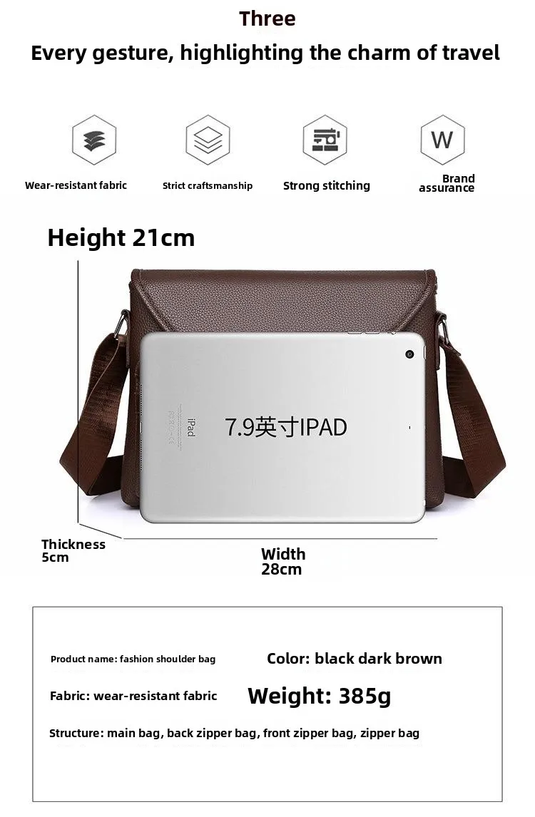 2025 New Single-shoulder Chest Bag, Large-capacity Single-shoulder Crossbody Bag, High-end Men's Korean-style Crossbody Bag