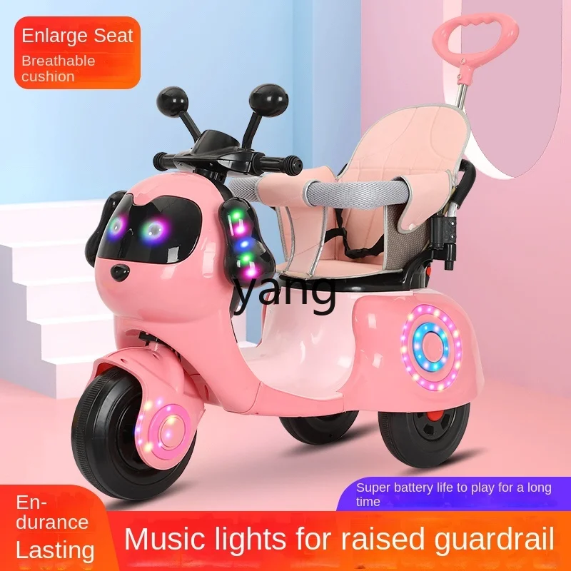 CX Electric Girl Male Toy Car Children Tricycle Can Sit Chargeable with Remote Control Trolley