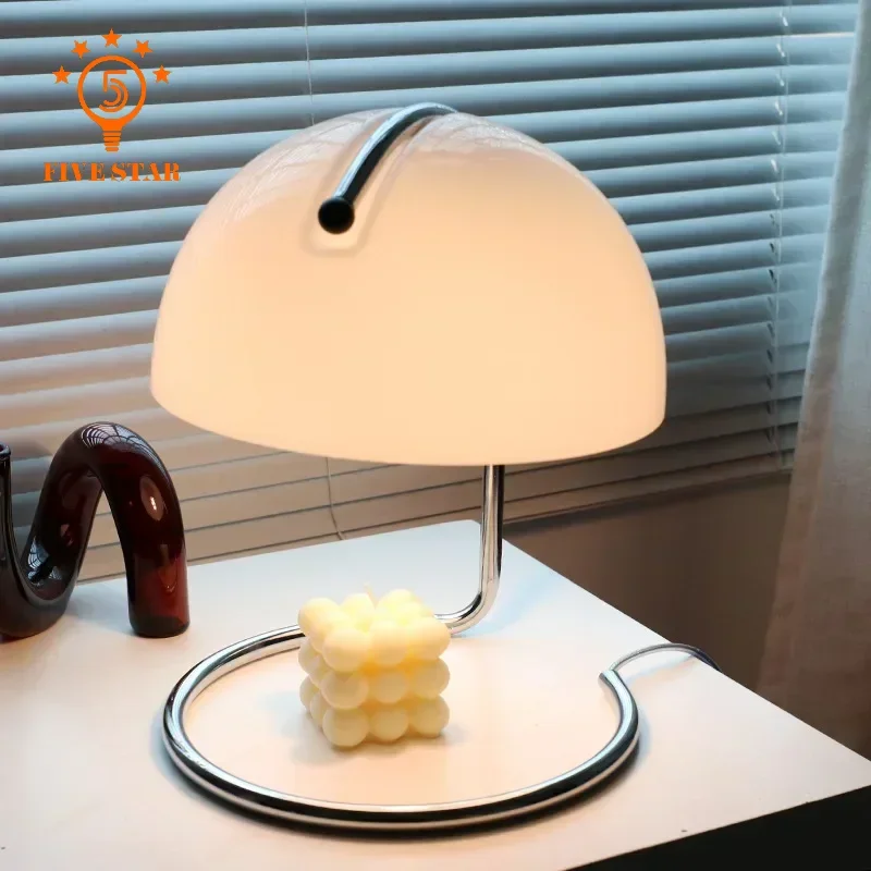 Nordic Bauhaus Table Lamp Candle Warmer Romantic Aroma Diffuser Glass Desk Light Bedroom Bedside Foyer Study Office Lofa Fixture