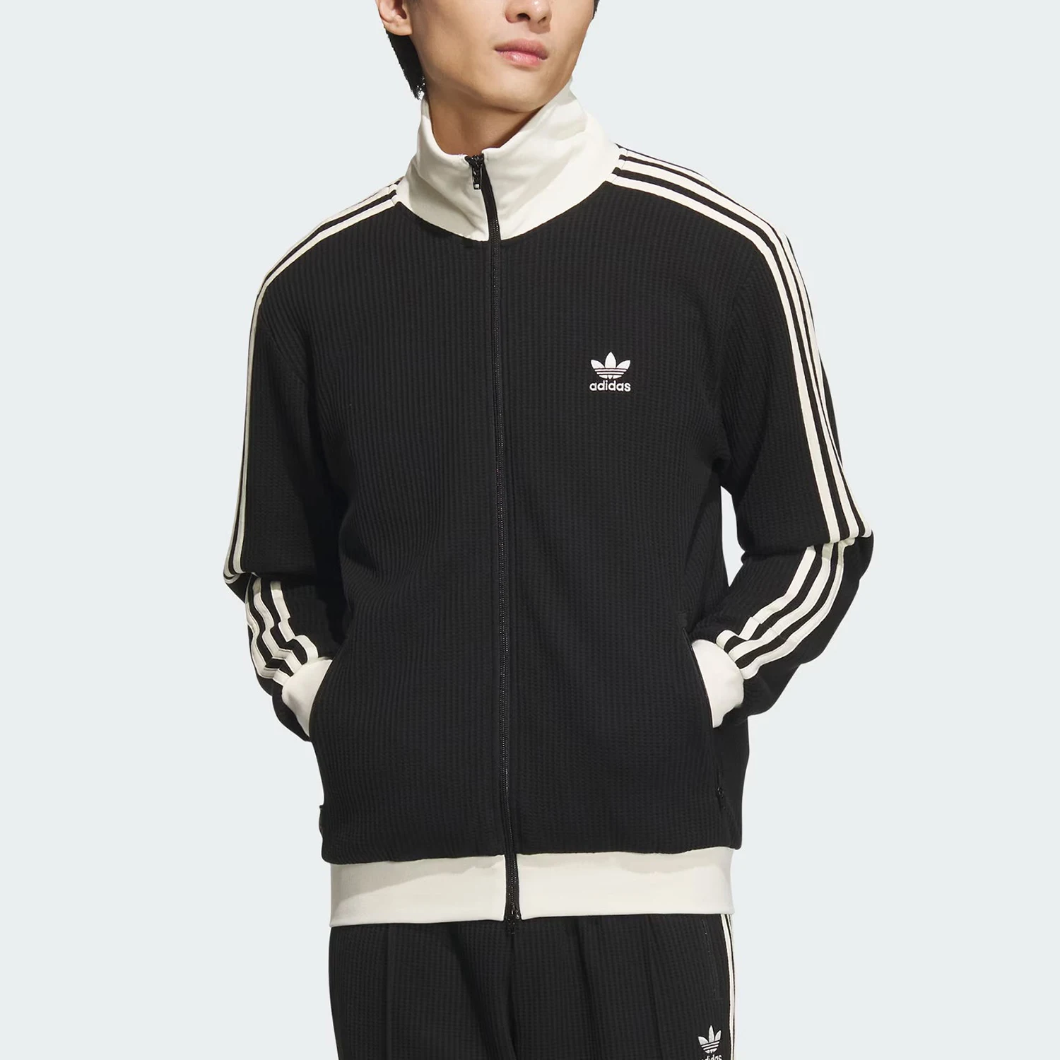 Adidas genuine clover unisex sports classic stand up collar jacket JW0110
