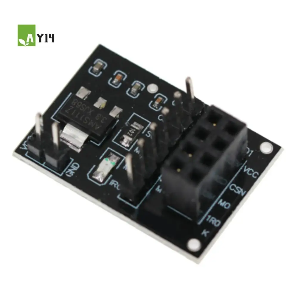 AY14 -5Pcs NRF24L01 Wireless Adapter Module 3.3V New Socket Adapter Plate Board For 8Pin For Arduino NRF24L01 Wireless Module
