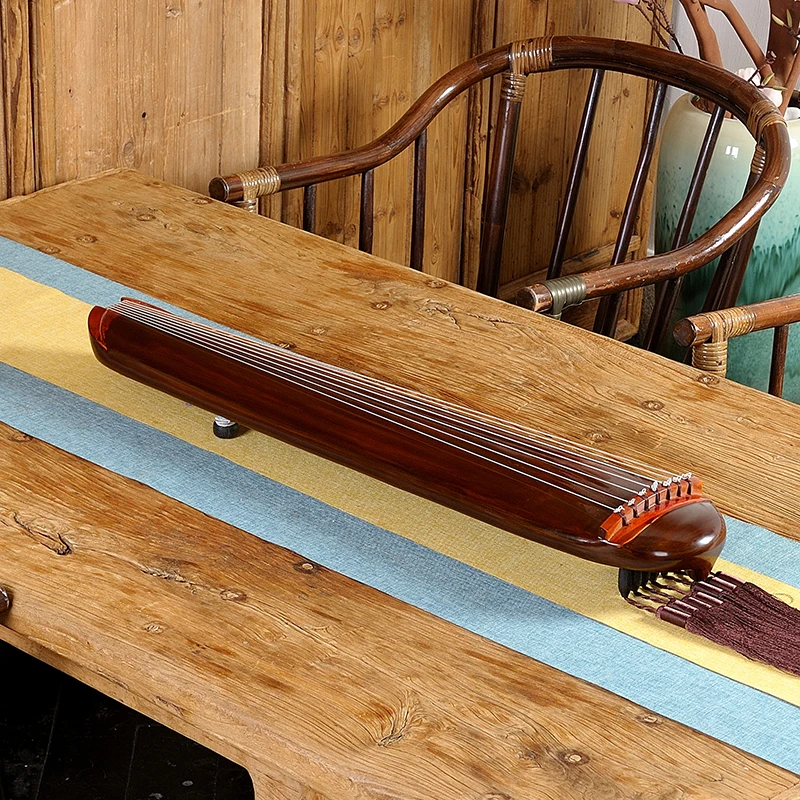 Small guqin beginner old paulownia pure handmade portable mini chaos Fuxi easy to carry