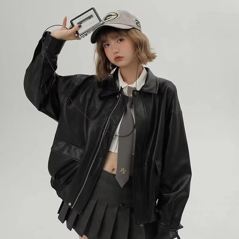 

Уличное свободное мужское байкерское пальто Jaet Pilot из искусственной кожи, модное пальто Haome, высококачественное зимнее повседневное длинное пальто на молнии