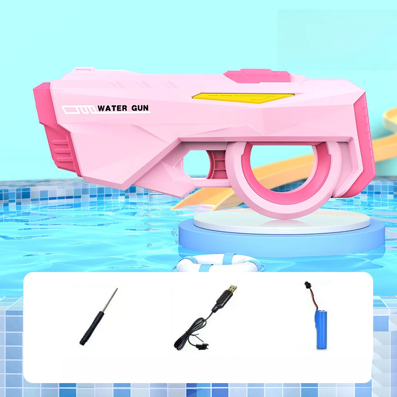 Nueva pistola de agua eléctrica continua para el cabello, lucha en la playa para niños y niñas, juguete para niños, gran capacidad, resistente a caídas, resistente al desgaste