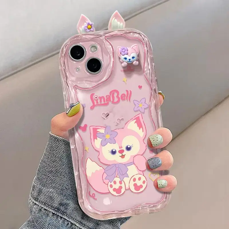 Disney StellaLou LinaBell 3D Ear Wave Case for Honor 90 Lite Huawei P30 Pro Mate 40 Nova 5t 7 9 SE Cover Funda Transparent