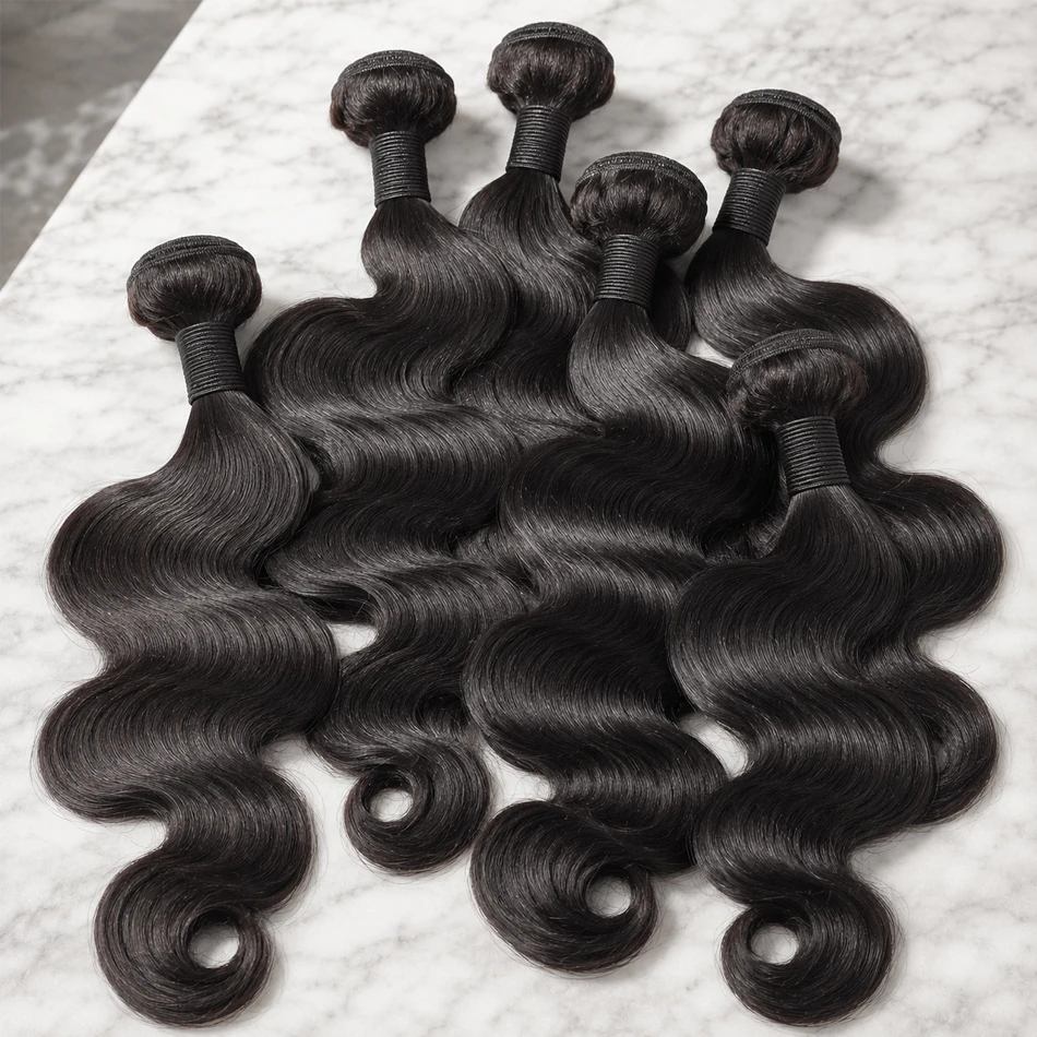

Smilegirl 15A 6-40 Inches Body Wave Bundles Human Hair Brazilian Remy Body Wave Hair Bundles 1/3/4Pcs Human Hair Bundles Remy Hair Extension