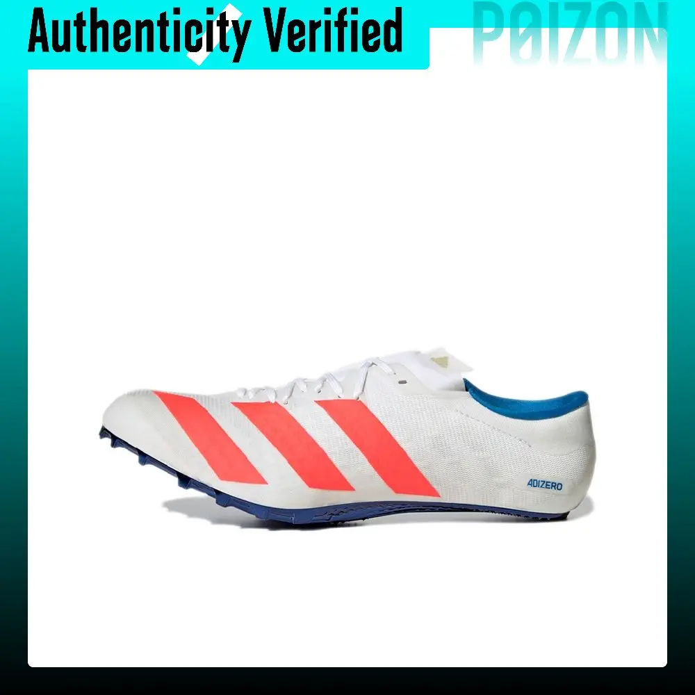 Adidas Adizero Prime Carbon Plate Fabric Slip Resistant Abrasion Resistant Low top Running Shoes Unisex White Orange GY0895