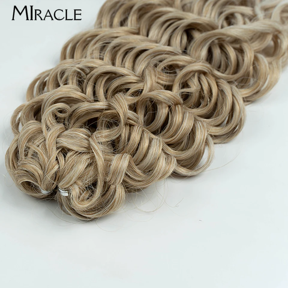 MIRACLE Afro estensioni dei capelli ricci 20 pollici Twist Crochet capelli trecce capelli finti sintetici onda profonda intrecciare i capelli per le donne