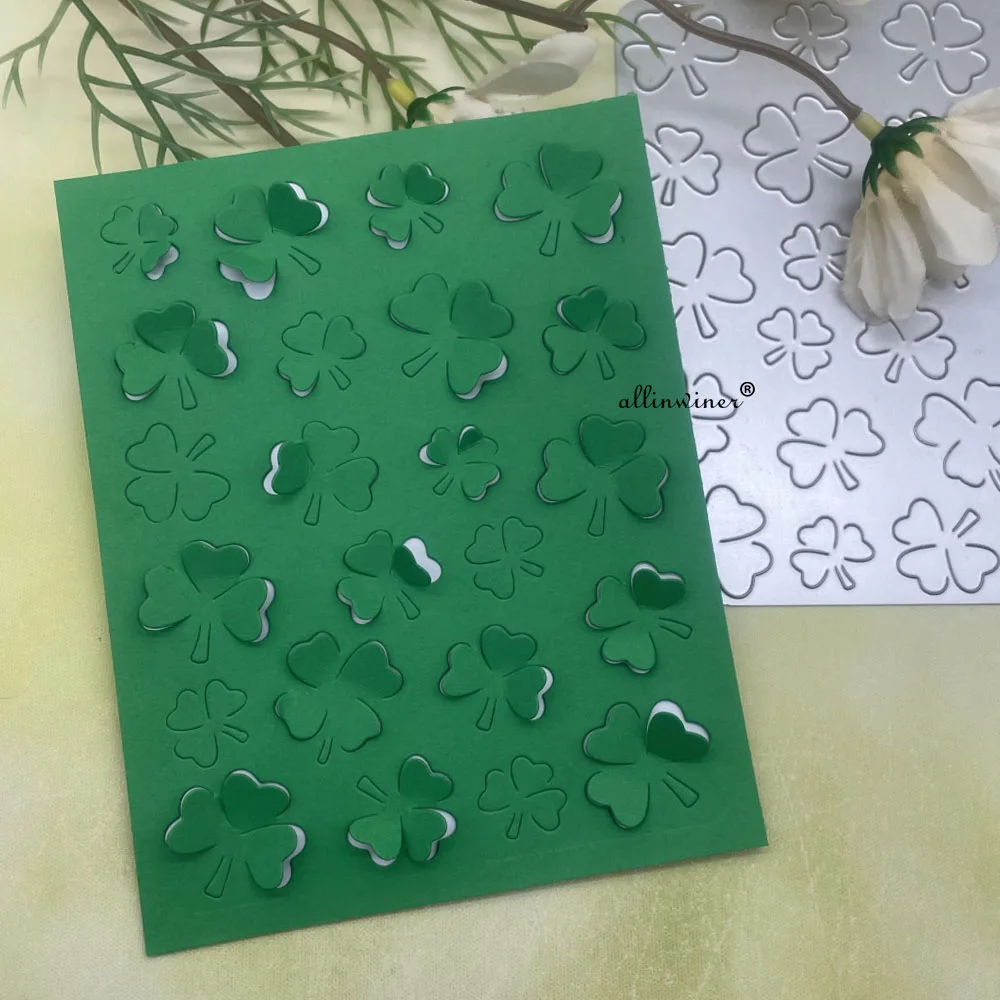 Clover Panel Shamrock Metal Cutting Dies Stencils Die Cut for DIY Scrapbooking Album Paper Card Embossing