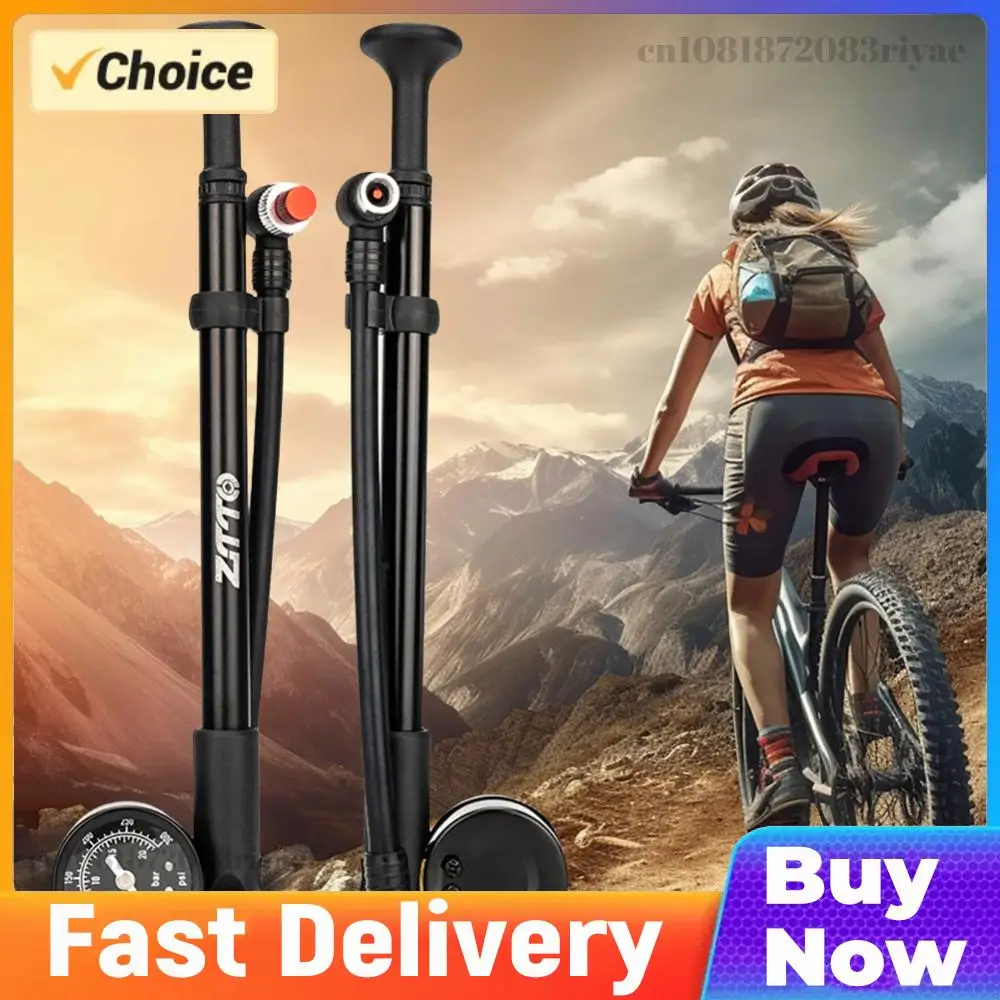 

300PSI Bicycle Air Pump Schrader Valve Bike Air Shock Absorber Portable Cycling Inflator for Front Fork Rear Suspension