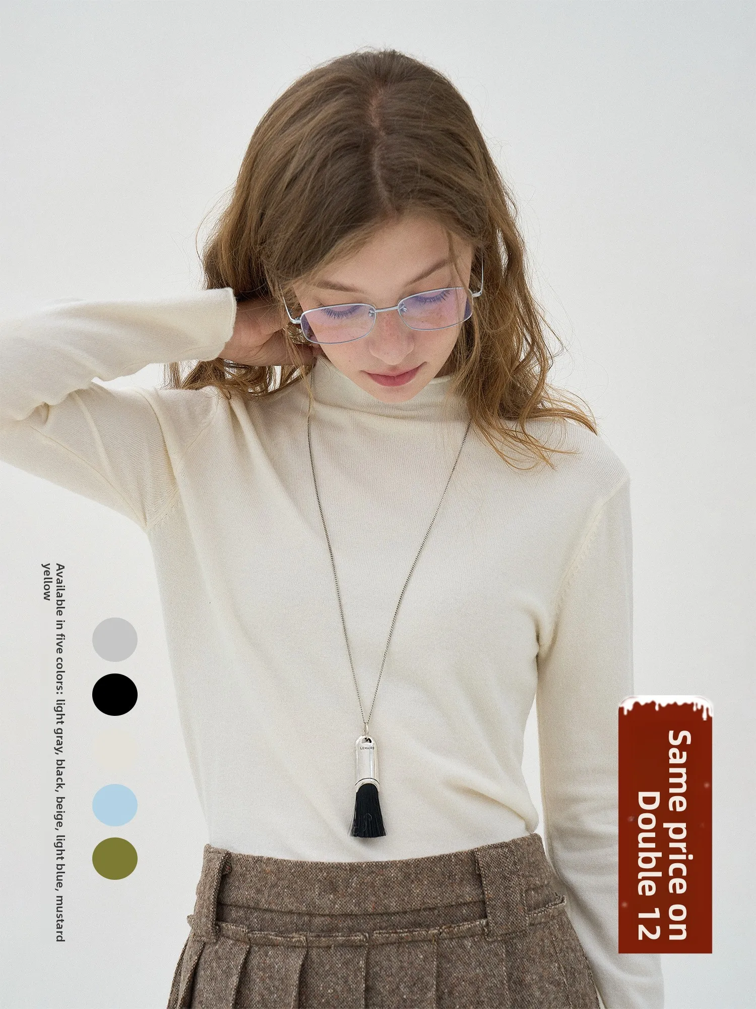 

Enroute Candy House с манжетами, свободный вязаный базовый топ Lazy High Ne, разноцветный, осенне-зимний, мягкая смесь полиэстера