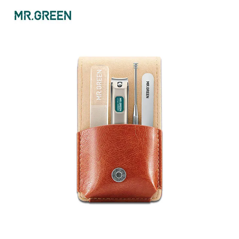 MR.GREEN  Manicure Set Professional Stainless steel nail clippers Tweezer  Ear spoon  nail file