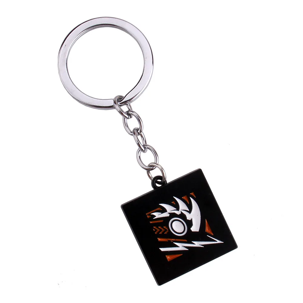 NewStyles لعبة قوس قزح ستة الحصار سلسلة مفاتيح Jager Glaz سلسلة مفاتيح معدنية الذكور سيارة كيرينغ حامل بورت المفتاح الموسيقي هدايا الرجال النساء مجوهرات #5