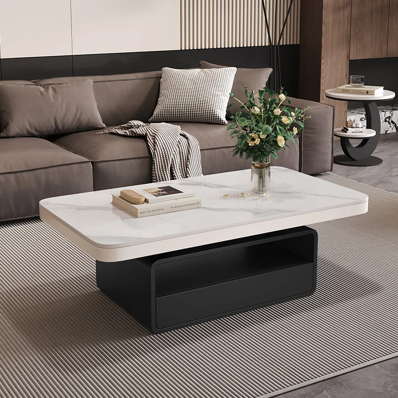 

Japandi Black Coffee Table Irregular Italian Vintage Japanese Coffee Table Decor Luxury Mesa De Centro Sala Home Furniture