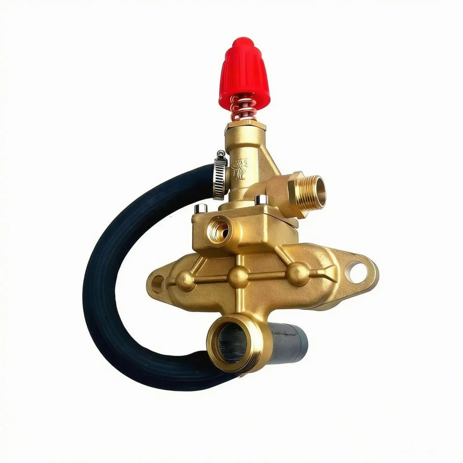 Thickened Copper High Pressure Pump Head Air Chamber Seat Assembly Replacement for 55 58 Type Pressure Washer Cleaner