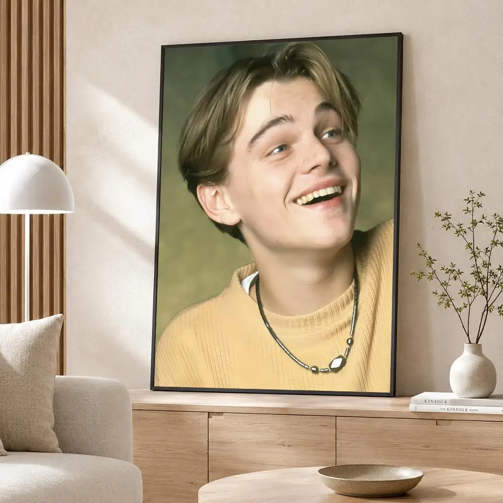 Actor Leonardo DiCaprio Poster Poster Wall Sticker Waterproof Self Adhesive HD Art  Bedroom Bar Decor