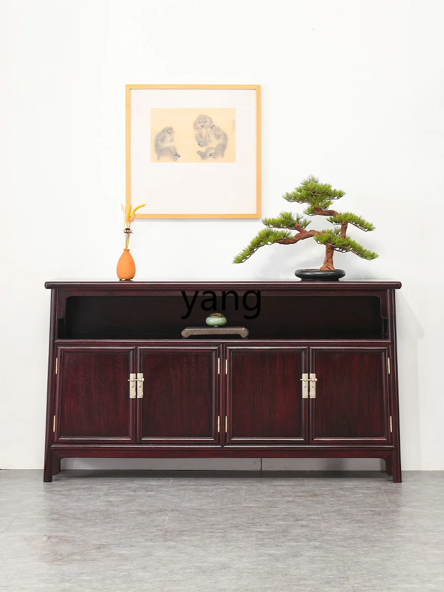 L'm'm Plain Cupboard African Rosewood Chinese Style Cabinet Solid Wood Storage Cabinet Hallway Hallway