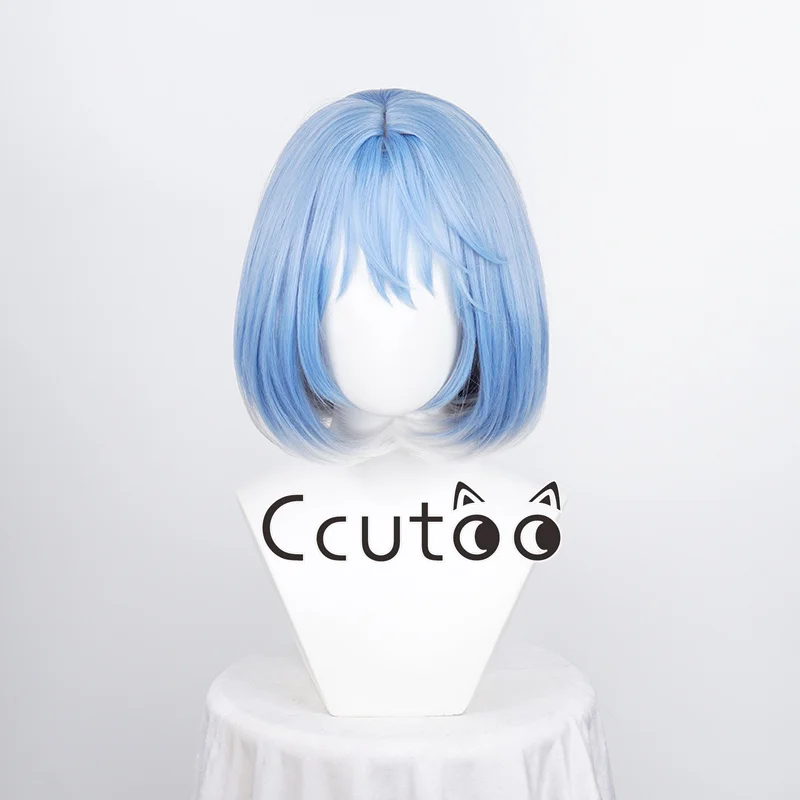 

Игра LOL Irelia Косплей Парик 35 см Градиент Синий Цвет Женщины Косплей Парики Термостойкие Синтетические Волосы