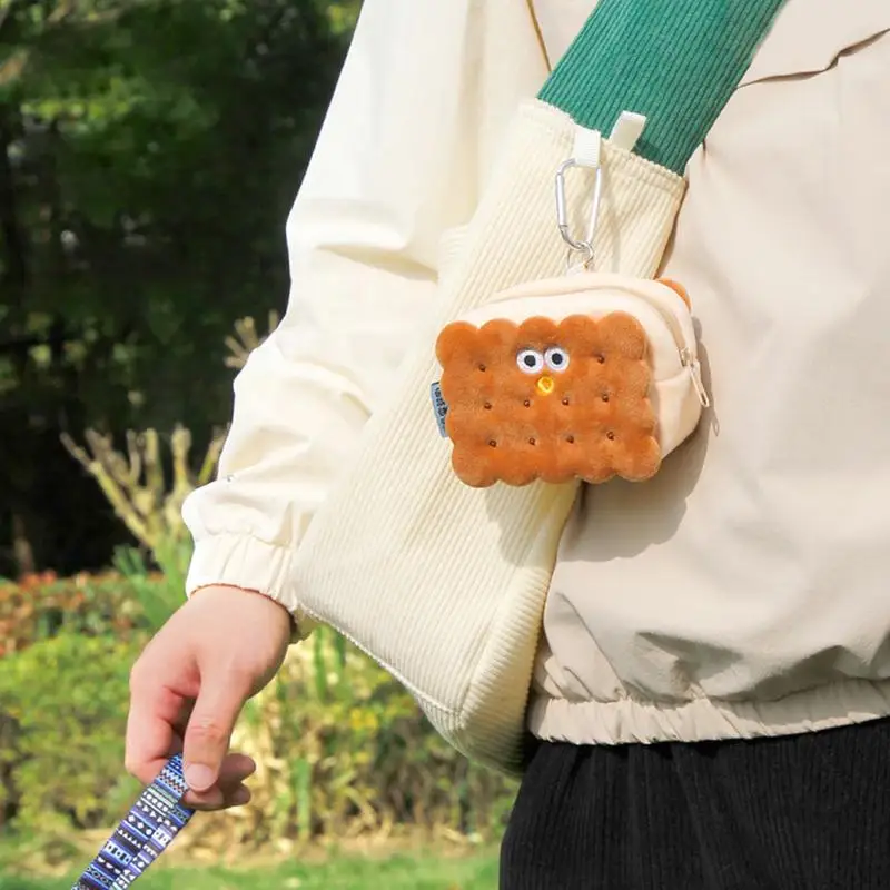 

Poop Bag Holder Waste Bag Dispenser Walking Accessory With Carabiner Clip Cookie Shape Small Pouch For Outdoor Travel Hiking