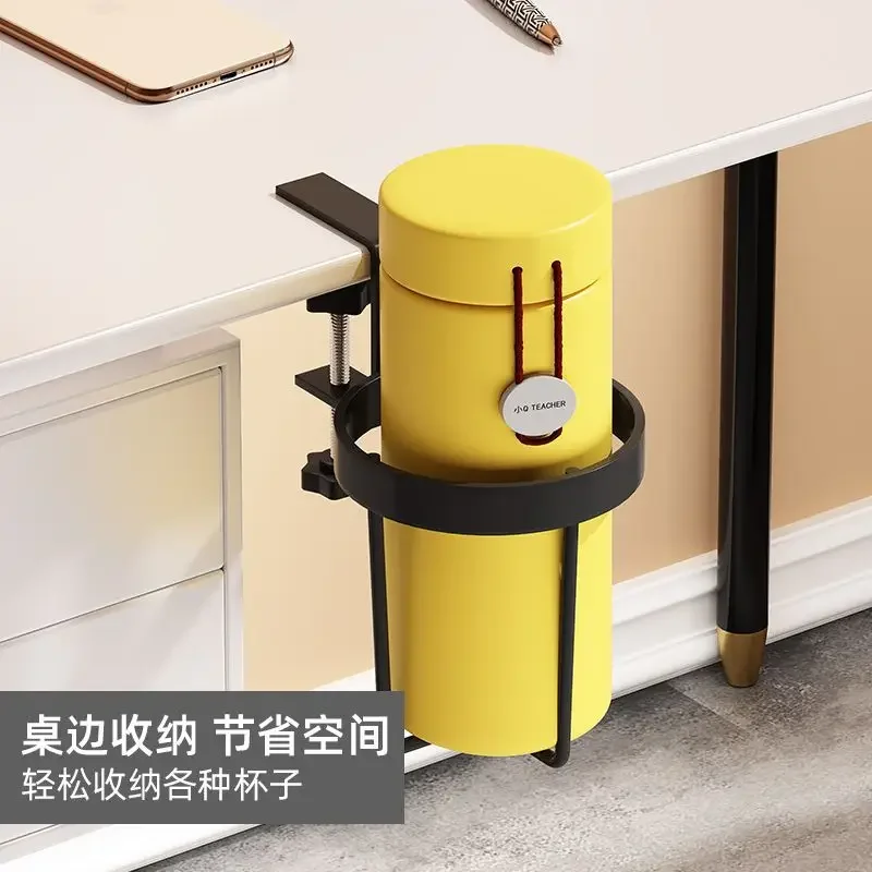 

Cup Holder, Table Side Water Cup Storage Rack, Wrought Iron Ins Style Hanging Cup Holder, Office Dormitory Rack Desk