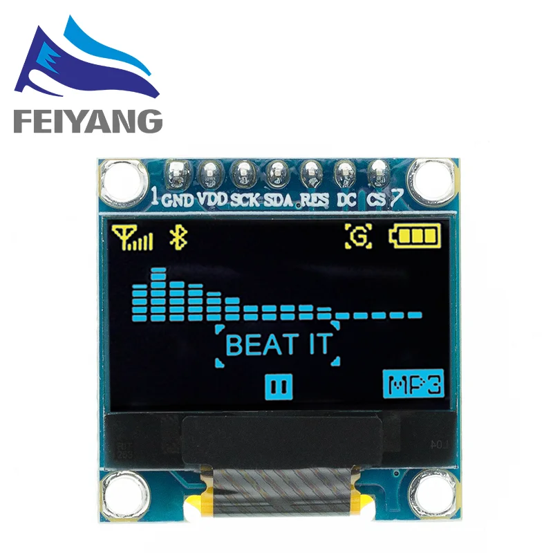 DollaTek 1,3 Zoll OLED Display – 128x64, SPI, SSH1106, Weiß, 2 Stück, Für Arduino & STM32, Ultra-low Power