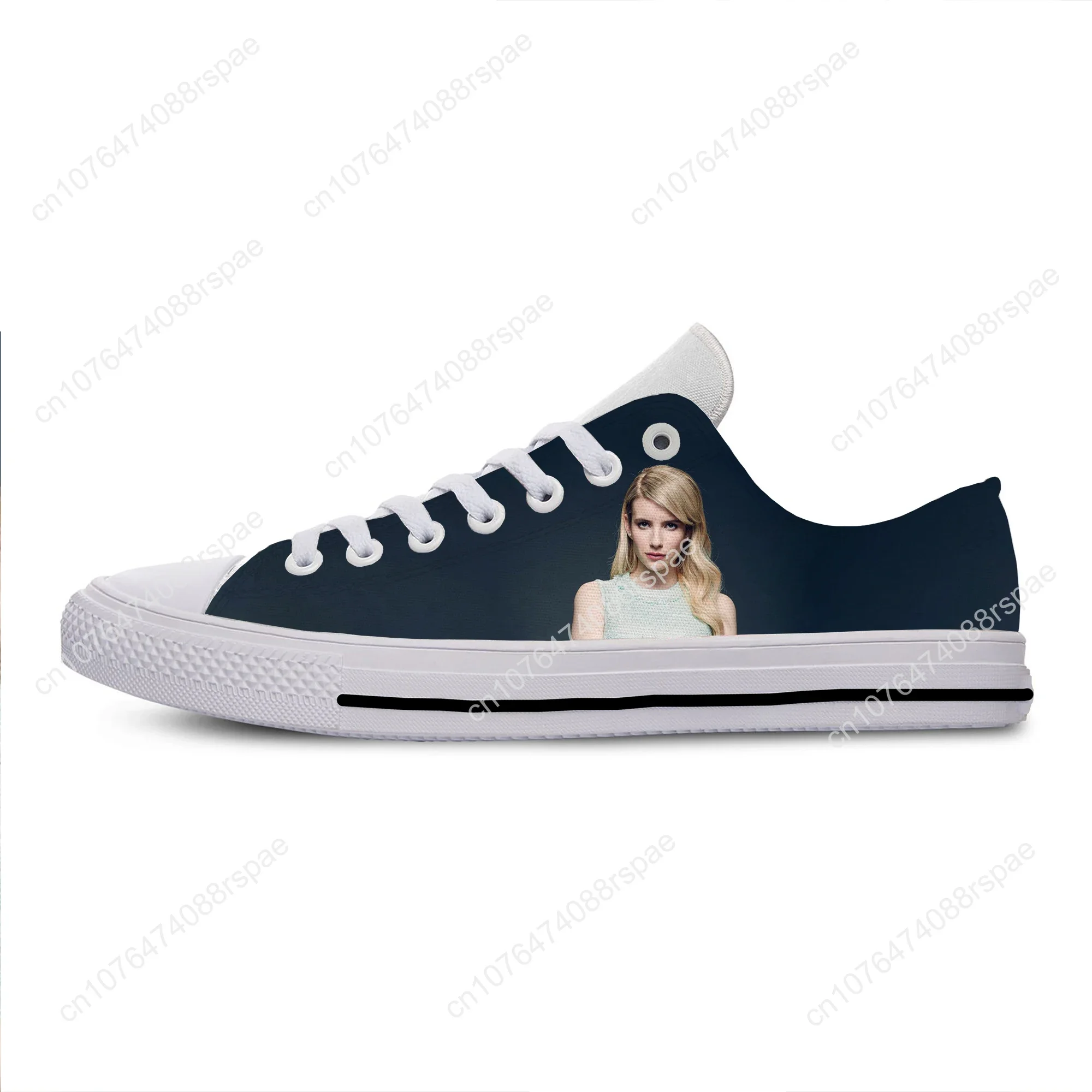 Baskets basses unisexes Emma Roberts, chaussures décontractées pour hommes et femmes, chaussures de planche tendance et cool, haute qualité, dernier cri, été, nouveau