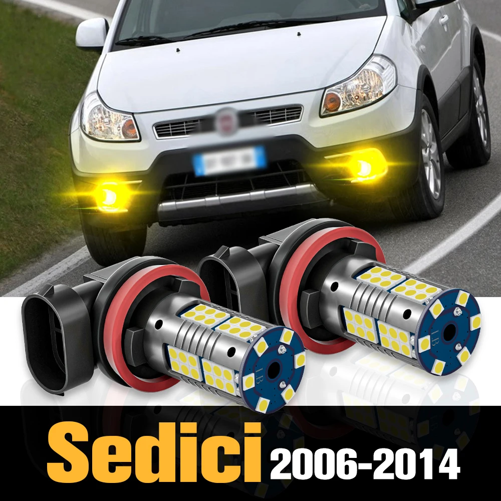 

2pcs Canbus LED Fog Light Lamp Accessories For Fiat Sedici 2006 2007 2008 2009 2010 2011 2012 2013 2014