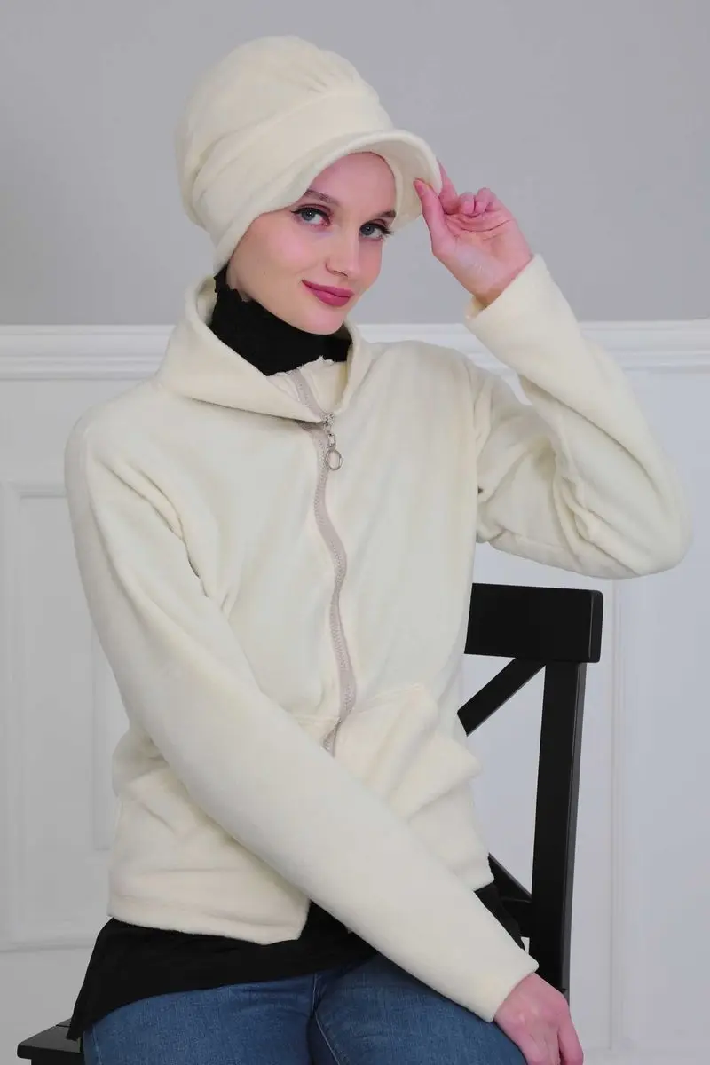 Visier fleece Knochen creme