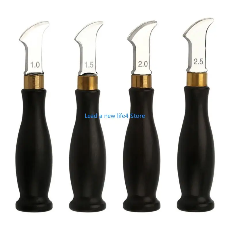 

Y55E LeatherCrimping Working Tools Leadlyedger Creaser Skiving The Tool для начинающих профессионалов 1/1,5/2/2,5 мм