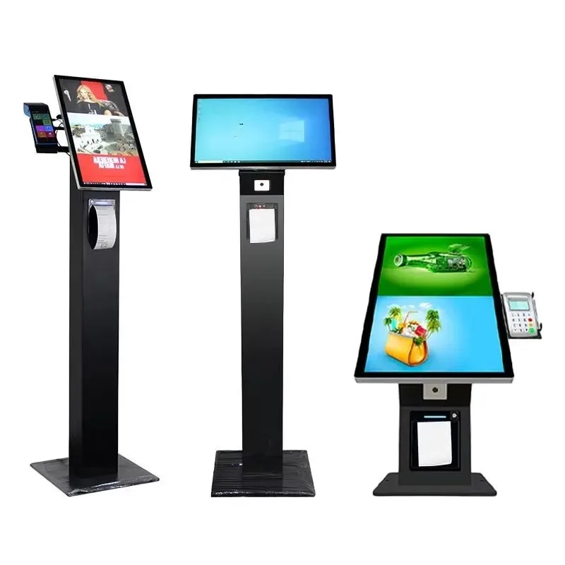 Best-selling Factory Direct 21.5 23.6 24 27 32 Inch Self-Service Fast Food Kiosk For Restaurants Interactive Cashless Payment SD