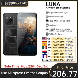 Unihertz Luna 8GB 256GB Smartphone 108MP G99 noktowizor oświetlenie otoczenia telefon komórkowy android 12