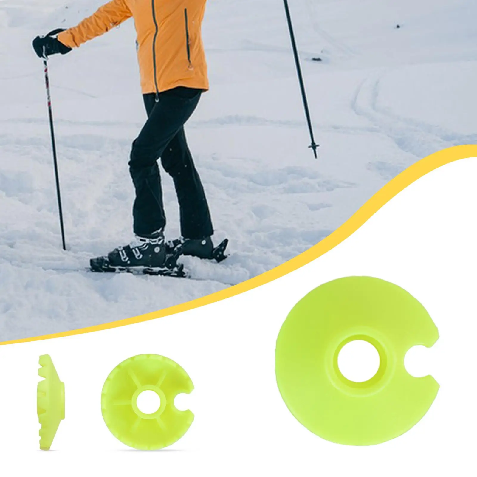 

Ski Pole Basket Replacement ABS Durable Walking Stick Tip Protector Ski Parts for Skiing Tools and Equipment