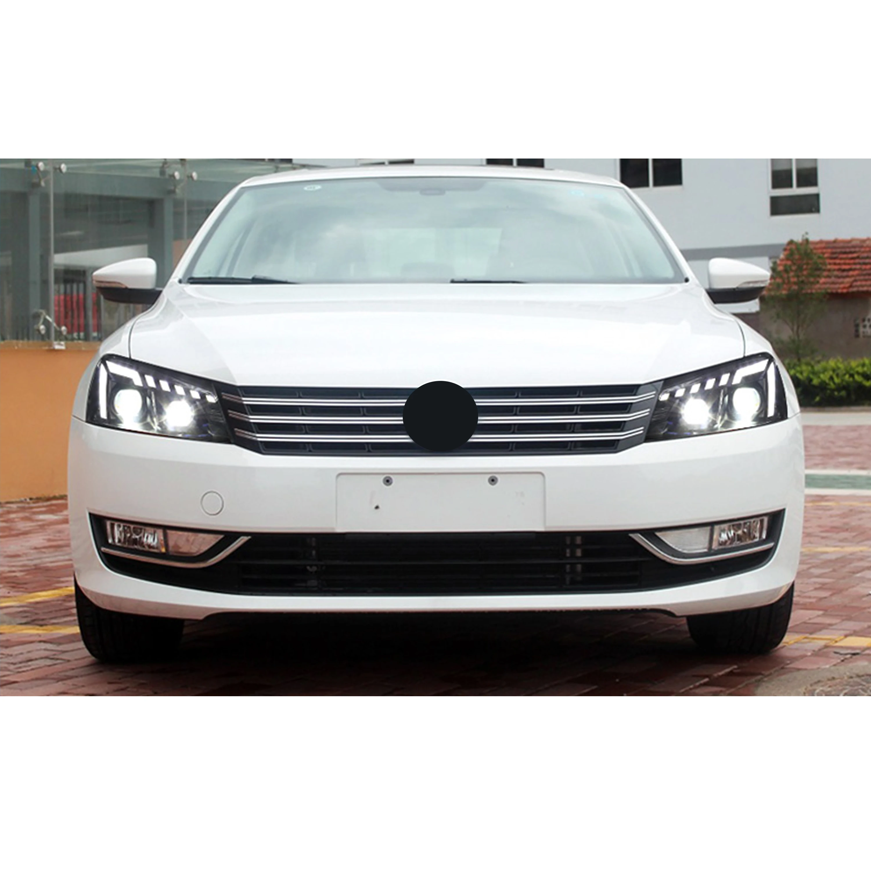 Fari a LED per Volkswagen VW Passat B7 2012-2015 TDI SE DRL Proiettore Sequenziale Indicatori di direzione Lampade Frontali Coppia di Montaggio