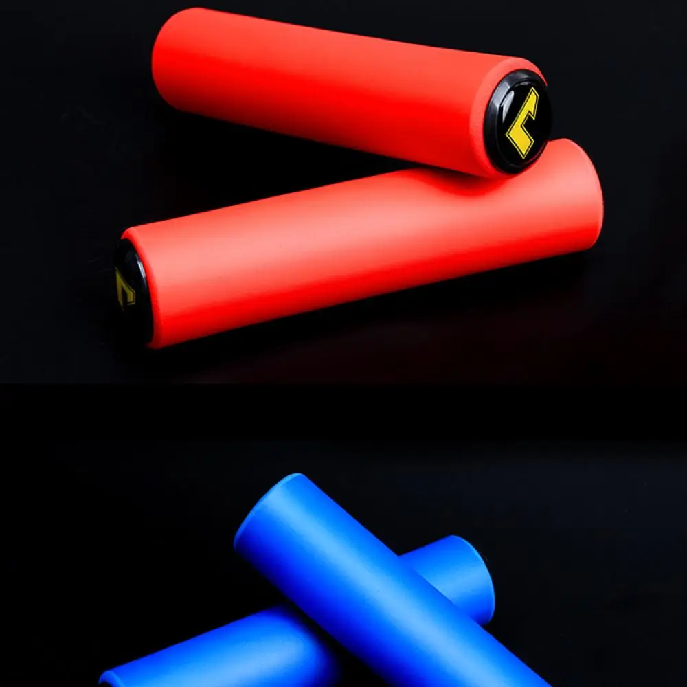 For RISK MTB Handle Grips Lightweight Sponge Cycle Grips Ergonomic Shockproof Anti Slip Handlebar Wrap With Bar End Caps