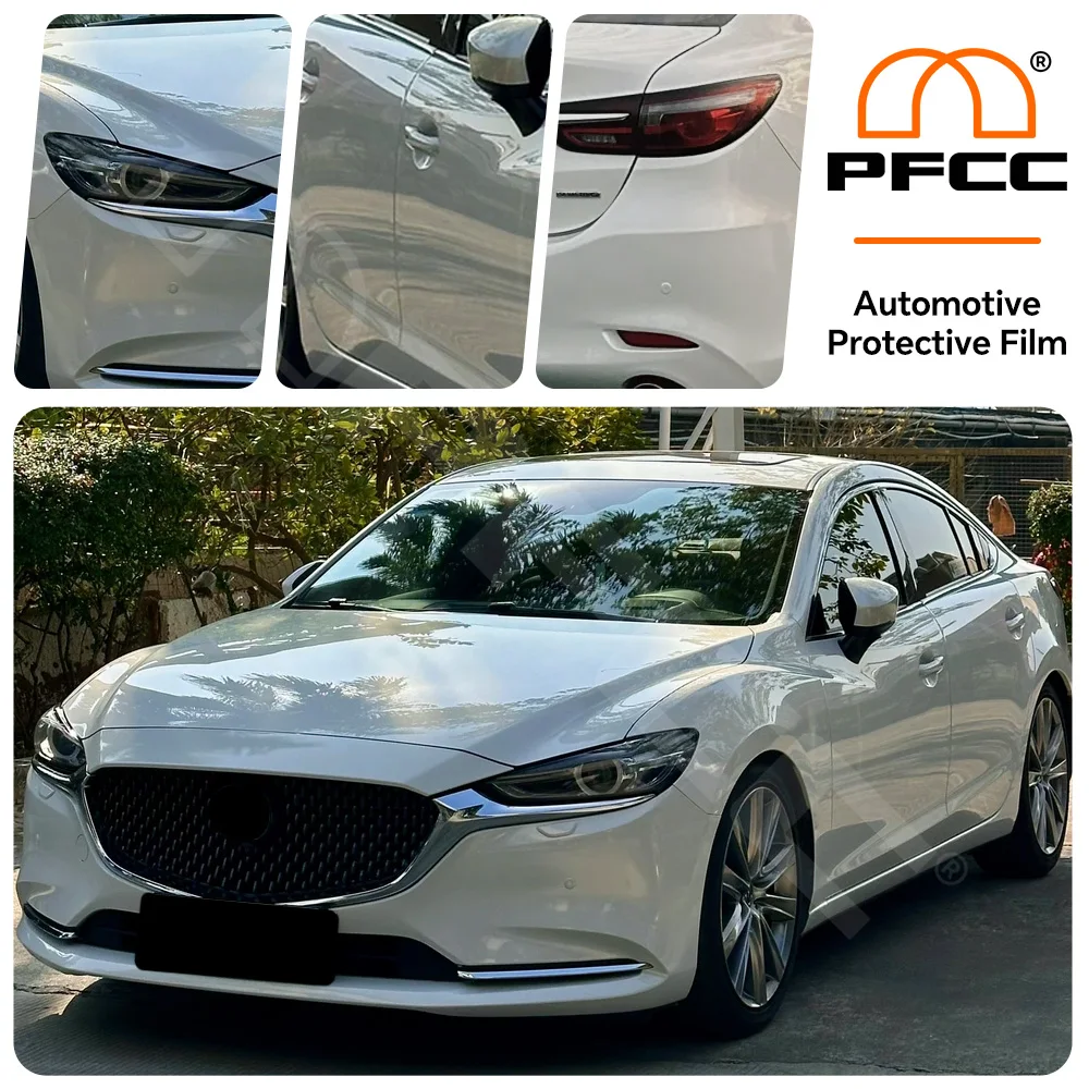 

For Mazda 6 Atenza 2018-2021 8.5Mil TPU Paint Protection Film Pre-cut PPF Bra Car Body Anti-Scratch Clear Kit Resistant Cover