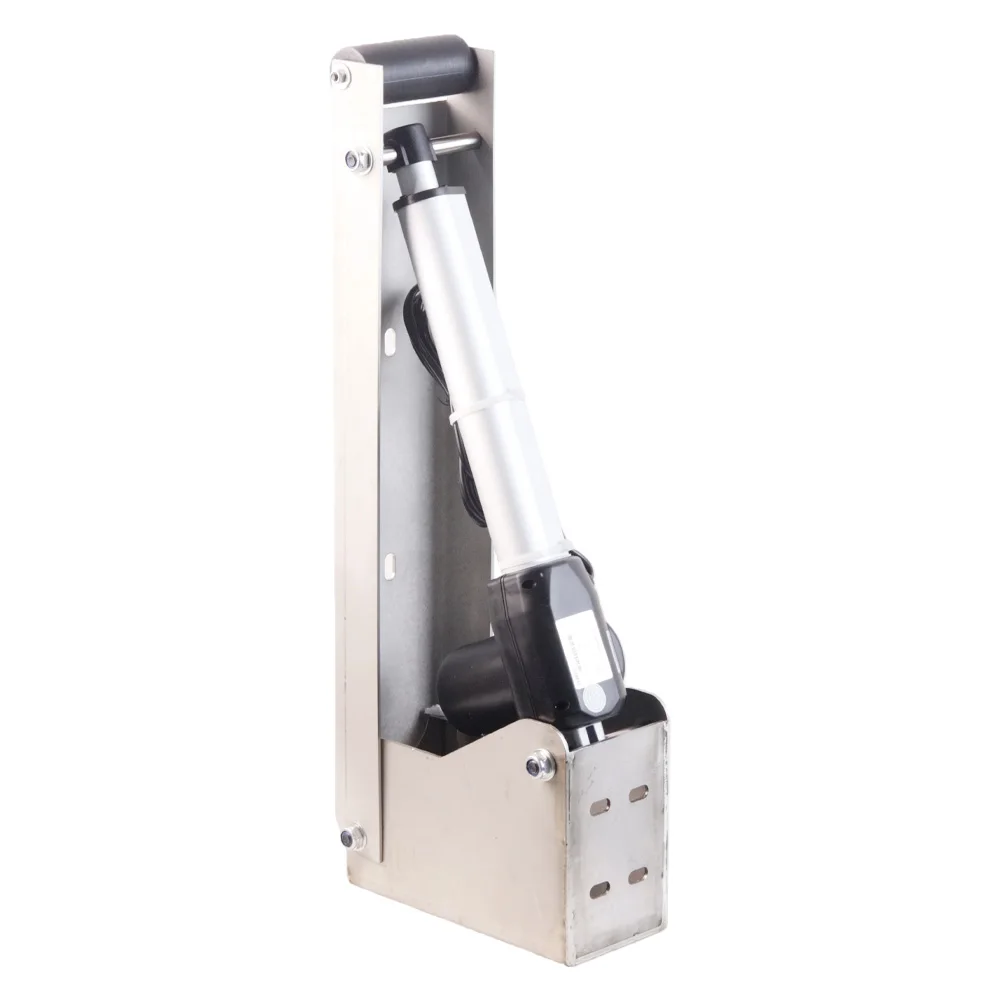 Electric Hinge Remote Control Lift Up Door Opener Screw Motor Push Rod for Wine Cellar Hatch Basement Flap Door Heavy Duty