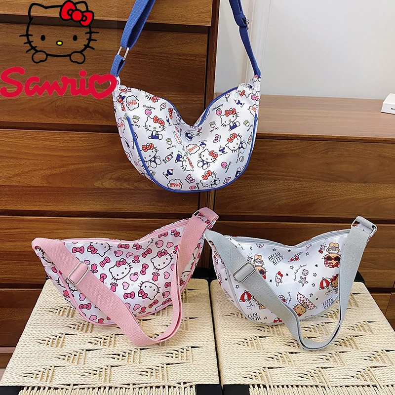 

Hello Kitty новая женская сумка, модная женская сумка через плечо высокого качества, милая универсальная женская сумка для хранения телефона с героями мультфильмов