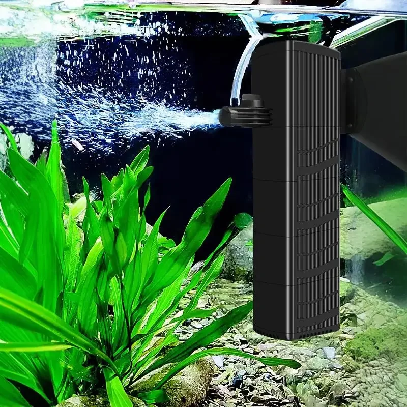 Fish tank filter water purification circulation three-in-one water pump suction fish stool oxygen filtration machine