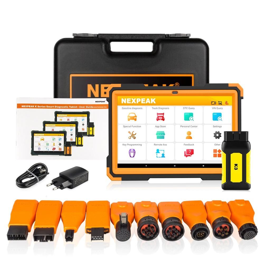 

NEXPEAK K3 OBD2 Full System Scanner Car & Heavy Duty Diagnostic Tool 22 Special Functions ABS Airbag EPB DPF Odometer Adjustment