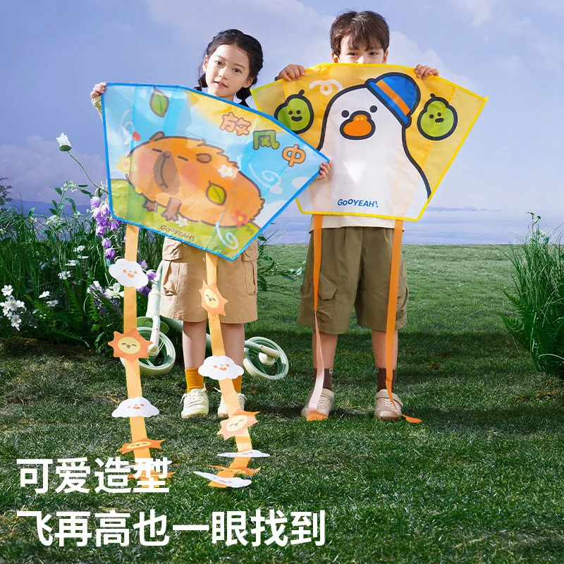 Kite ชุดฤดูใบไม้ผลิฤดูร้อนฤดูใบไม้ร่วงทุ่งหญ้า Kite Breeze Fly เด็กผู้ใหญ่ขนาดใหญ่ Phoenix Tail Kites Gingham กลางแจ้งสนุกกีฬาของเล่น