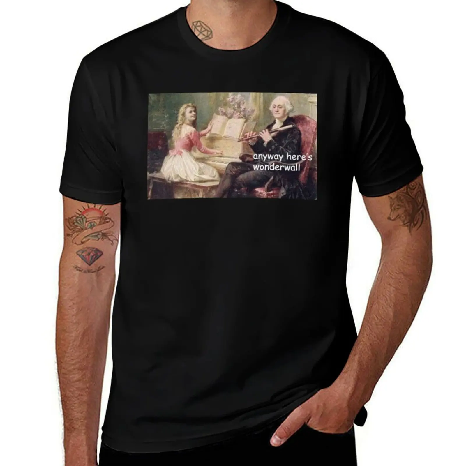 anyway heres wonderwall T-Shirt Festival Party Tee Top