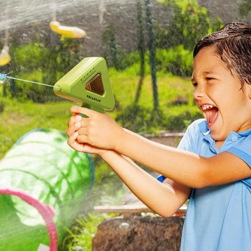 Jouets de pulvérisation géométriques portables pour enfants, fournitures de piscine colorées, accessoires de jeu d'eau pour rassemblement sur la plage et l'arrière-cour