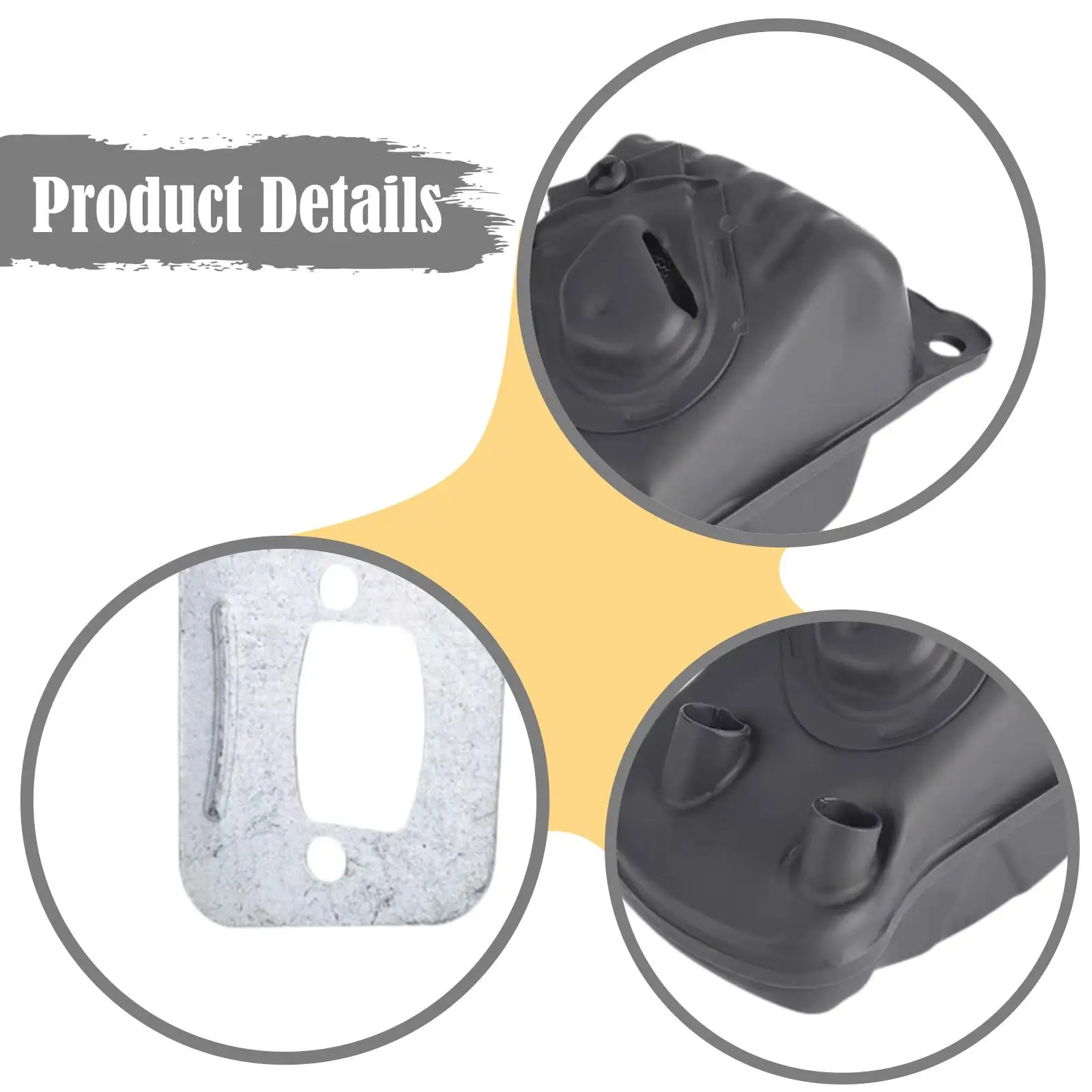 Exhaust Muffler Gasket Replacement, Chainsaw Attachment, Garden Tool Parts for H550XP Chainsaw Accessory
