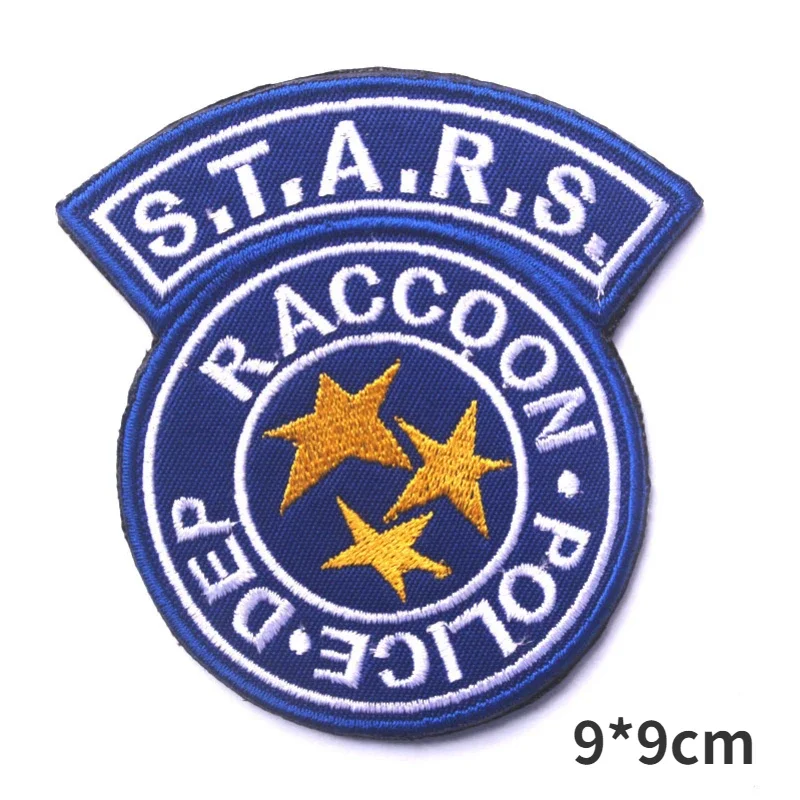 Biohazard Embroidery Patches S.T.A.R.S. Raccoon City Morale Armband HOOK & LOOP Badges DIY Uniform Backpack Hat Accessories