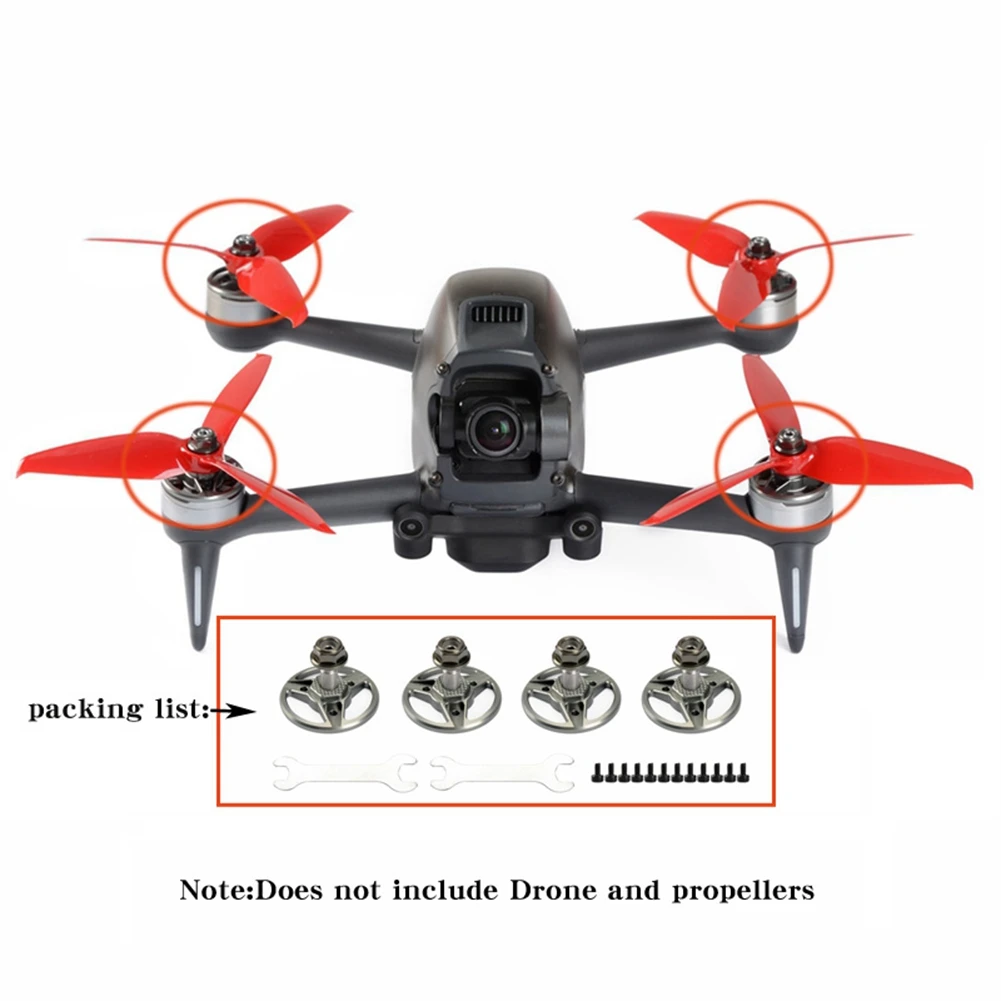 SQPP-Set Of Propeller Bases For DJI FPV Drone Mounting Plate Base For M5 Mount Hole Prop Replacement Accessories For DJI FPV