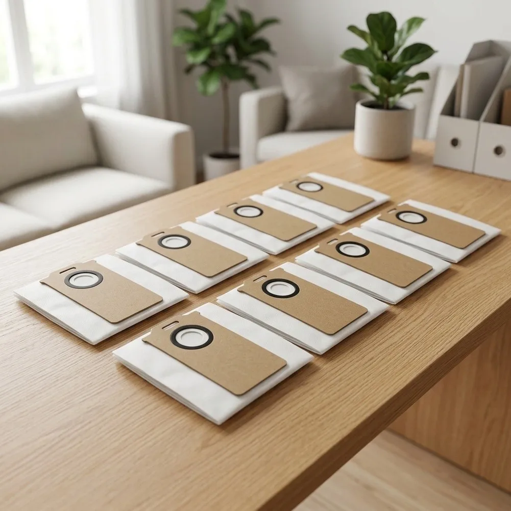 Dust Bags 8 Pack for Uninell UR3 Robot Vacuum Cleaner Tailored Fit Ensures No Gaps or Leaks During Active Cleaning