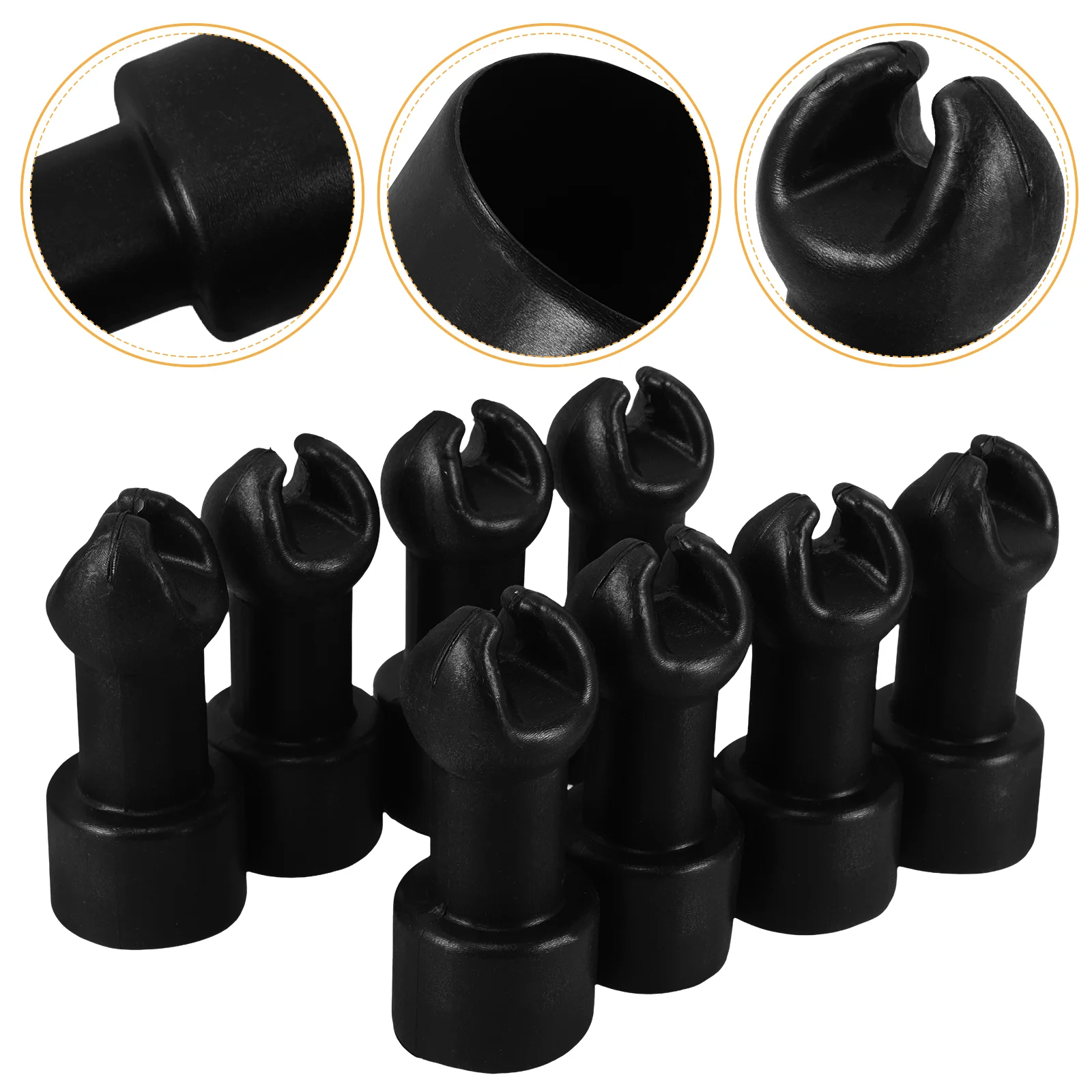 

8pcs Trampoline Cap Poles Covers Replacements Parts Professional Small Rod Tube Caps Accessories Bounce Fitness